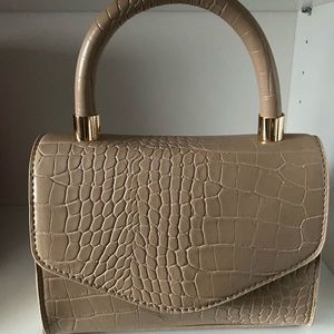 NEW Nude top handle bag with long strap